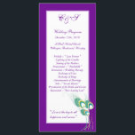 25 Moderne Paarse Peacock bruiloft programma's<br><div class="desc">Deze 4x9 Sized Wedding Program Card is perfect voor elk koppel om bij de ingang van hun ceremonie uit te geven om hun gasten te laten weten welke nummers er zullen worden gespeeld en welke volgorde er zal worden gevolgd bij de ceremonie. Deze worden geleverd met standaard witte enveloppen, maar...</div>