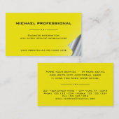 25 Moderne professionele Visitekaartje zilvergeel (Voorkant / Achterkant)