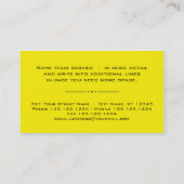 25 Moderne professionele Visitekaartje zilvergeel (Achterkant)