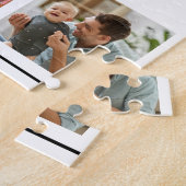 25 Multi Fotocollage Quote Familienaam Legpuzzel (Zijkant)