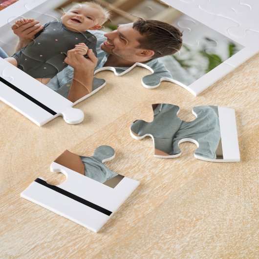 25 Multi Fotocollage Quote Familienaam Legpuzzel (Zijkant)