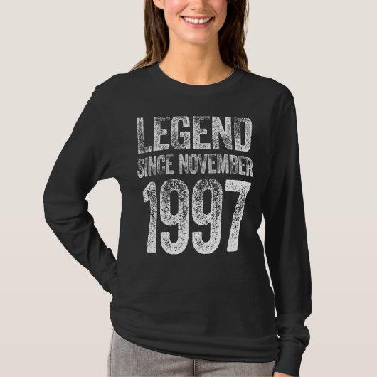 25 november 2005 geboren op 25 jaar t-shirt (Voorkant)