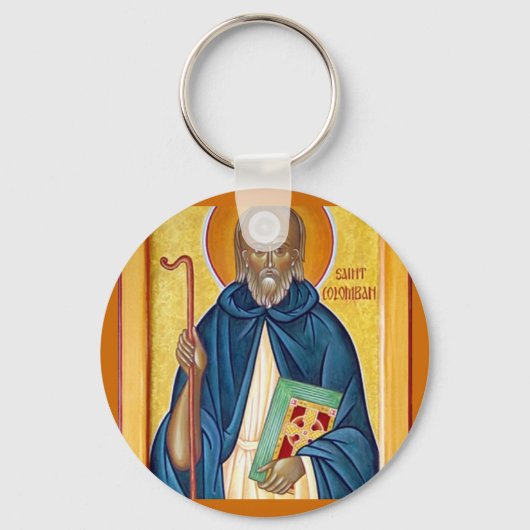 25 november Saint Columban Sleutelhanger (Voorkant)