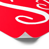 25% Off Sale Sign, Red Boutique Sale Sign, Detailh Poster (Hoek)