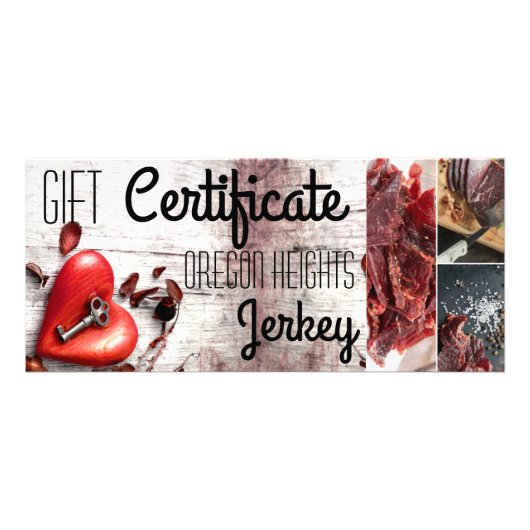 25 Pack Business Cadeaubon Country Wood Key Reclamekaart (Voorkant)