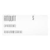 25 Pack Business Cadeaubon Country Wood Key Reclamekaart (Achterkant)