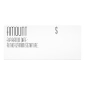 25 Pack Business Gift Certificaat Rustiek Tin Pane Reclamekaart (Achterkant)