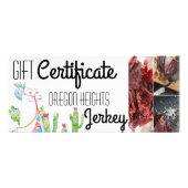 25 Pack Business Gift Certificate Boho Llama Bohem Reclamekaart (Voorkant)
