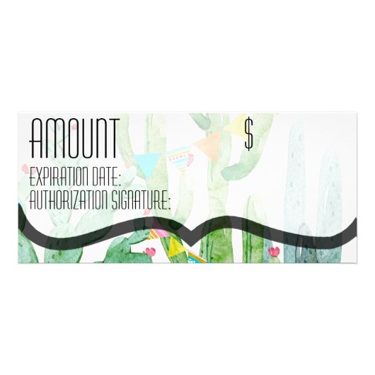 25 Pack Business Gift Certificate Boho Llama Bohem Reclamekaart (Achterkant)