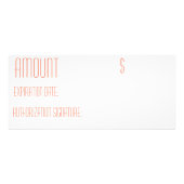 25 Pack Business Gift Certificate Cotton Branch on Reclamekaart (Achterkant)