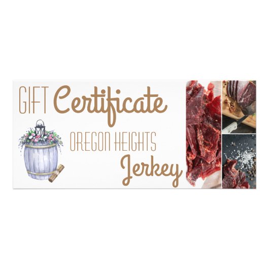 25 Pack Zakelijk Cadeaubon Zomer Land W Reclamekaart (Voorkant)