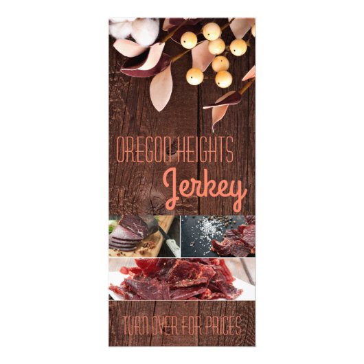 25 Pack Zakelijke prijslijst Cotton Branch op Dark Reclamekaart (Voorkant)