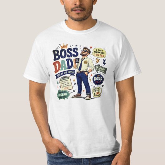 #25 Papa - Kies je maat T-shirt (Voorkant)