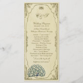 25  pauw bruiloft programma's (Voorkant)