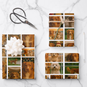 25 persoonsgebonden fotocollage sjabloon inpakpapier vel
