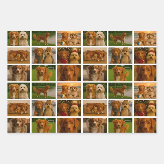 25 Photo Collage Personalized Template Inpakpapier Vel (Voorkant 2)