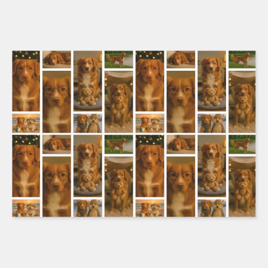 25 Photo Collage Personalized Template Inpakpapier Vel (Voorkant)