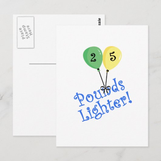 25-ponden lichter briefkaart (Voorkant / Achterkant)