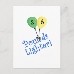 25-ponden lichter briefkaart