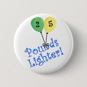 25-ponden lichter ronde button 5,7 cm