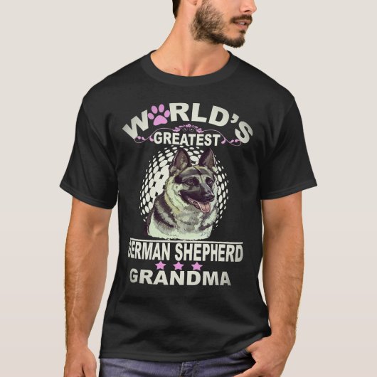 25 's Werelds Grootste Duitse Herdersoma Duitse T-shirt (Voorkant)