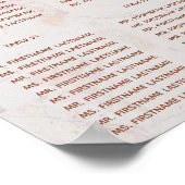 25 Tabel Kopermarmer Poster (Hoek)