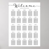 25 Tabel Zetel Bekijk uw Zetel Welkomstwoord Poster (Voorkant)