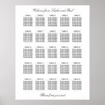 25 Tafel Elegante Minimalistische Zitplaatskaart