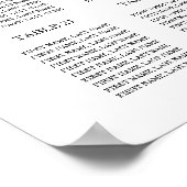 25 Tafel graafkaart voor grote weddenschappen Poster (Hoek)