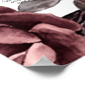 25 Tafel Landelijke Bourgondië Roos Bloemstuk ZITP Poster (Hoek)