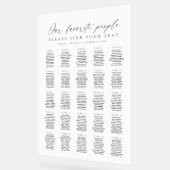 25 Tafels Favoriete Mensen Acryl Stoelenkaart Bord (Hoek)