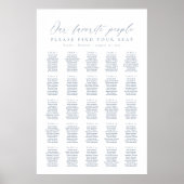 25 Tafels Onze Favoriete Mensen Zittinglijst Poster (Voorkant)