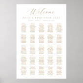 25 Tafels Welkom Stoelenkaart Poster (Voorkant)