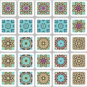 25 Tegel voor mozaïek, blad 1 Sticker (Voorkant)