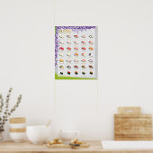 25 TRADITIONELE SUSHI, WISTERIA, 16 X20-inch Poste Poster (Keuken)