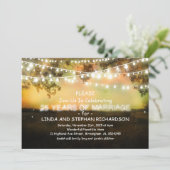 25 uitnodigingen voor huwelijksjubileum - slingerl (Staand voorkant)