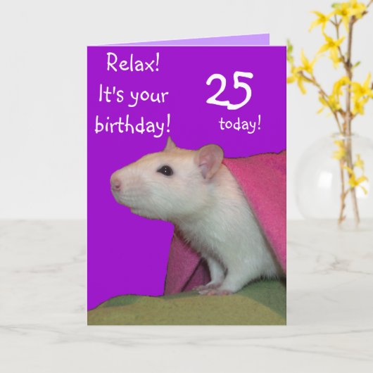 25 Vandaag Aanpasbare verjaardagskaart Kaart (Gele Bloem)