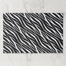   25 Vellen Zwart & Wit Zebra Zakelijk Cadeaupapie