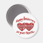 25. Verjaardag Magneet (Voorkant / Achterkant)