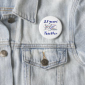 25. Verjaardag Ronde Button 5,7 Cm (In situ)