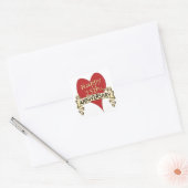 25. Verjaardag Vierkante Sticker (Envelop)