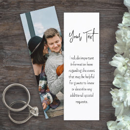 25 Verpakking van Mini Bladwijzer Bruiloft Behuizi Contactkaartje