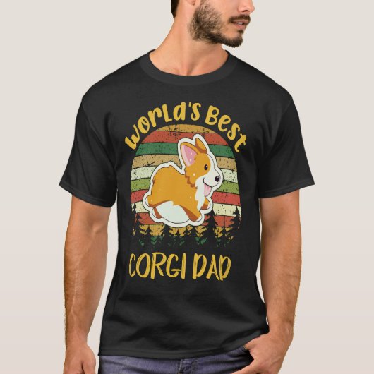 25 Werelds Beste Corgi Vader Corgi T-shirt (Voorkant)