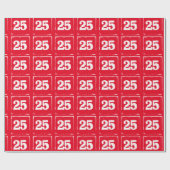 25 Whitetekstoppakpapier Cadeaupapier (Vlak)
