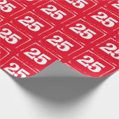 25 Whitetekstoppakpapier Cadeaupapier (Hoek)
