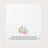 25 x (3 in 1) RSVP/Book Request/Display HEDGEHOG Visitekaartje (Binnenkant ongevouwen)