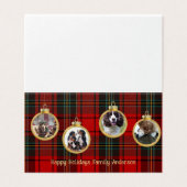 25 x Kerstfoto Baubles Merry Blessing Hope Kaart (Buitenkant ongevouwen)