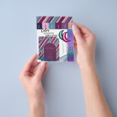 25 x Kleurenpalet Magenta Teal Leveranciers INFO Flyer (Hand)