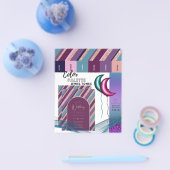 25 x Kleurenpalet Magenta Teal Leveranciers INFO Flyer (Enkel)