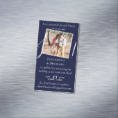 25 x Magnetische huwelijks livestreaming Save the Magnetisch Visitekaartje (Voorbeeld)